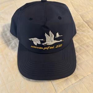 Swannies Golf Navy Blue Embroidered Hat
